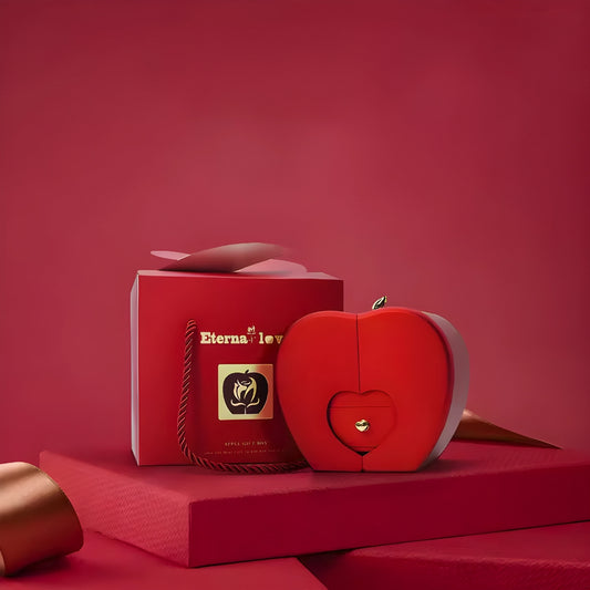 Eternal Preserved Rose & Necklace Gift Set – Real Red Rose