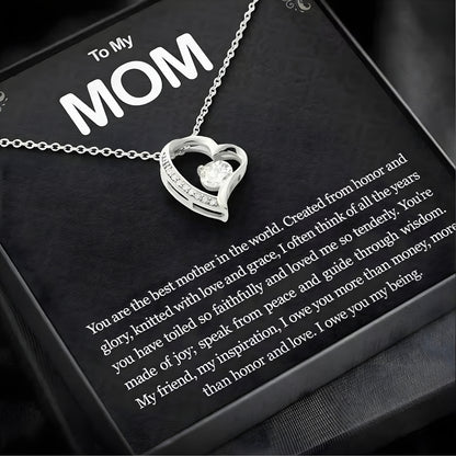 Heart-Shaped Pendant Necklace - Heartfelt Mother's Day Gift