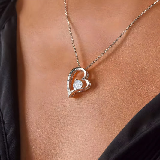 Heart-Shaped Pendant Necklace - Heartfelt Mother's Day Gift